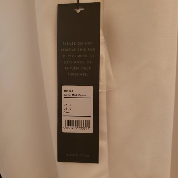 NWT AQ/AQ Zizon Midi Dress Sz 2 - Picture 5 of 8